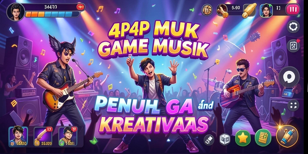 Tampilan gameplay 4P4P yang menarik dan interaktif.
