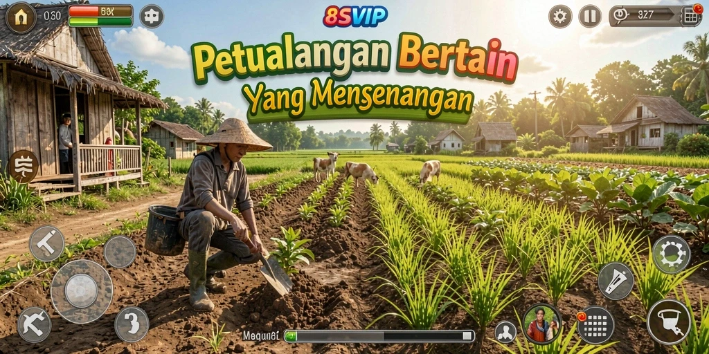 Tampilan gameplay Farming yang seru di 8SVIP.