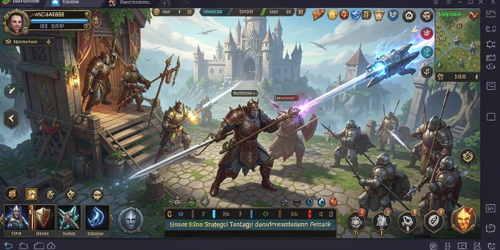 Tampilan gameplay <strong>ANDARA88</strong> dengan strategi dan pembangunan peradaban.