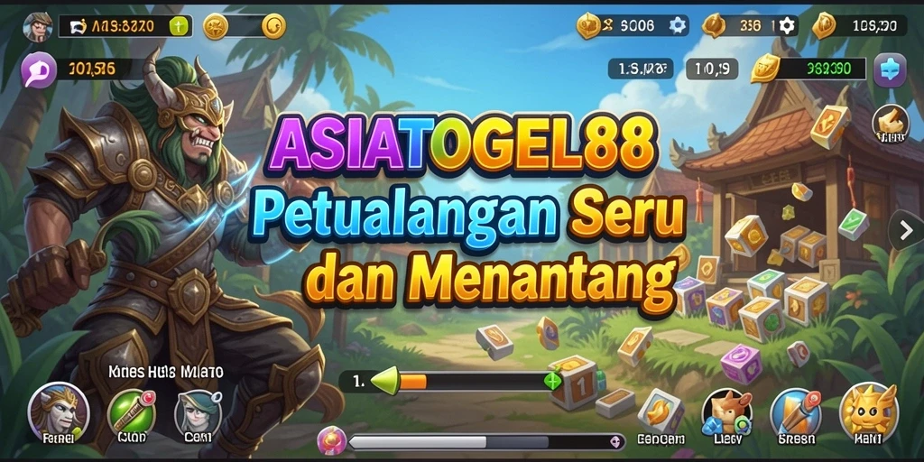 Tampilan gameplay ASIATOGEL88 yang menampilkan aksi petualangan seru.