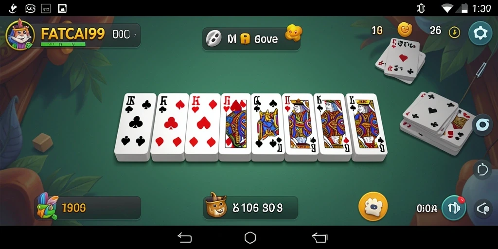 Screenshot permainan <strong>FATCAI99</strong> menampilkan aksi Domino yang seru.