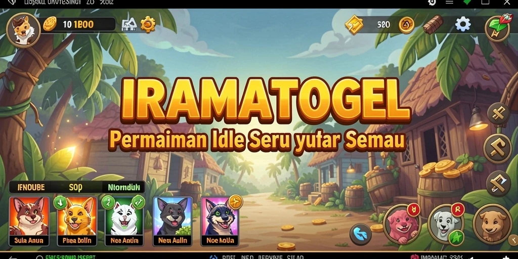 Tampilan gameplay <strong>IRAMATOGEL</strong> yang menarik dan interaktif.