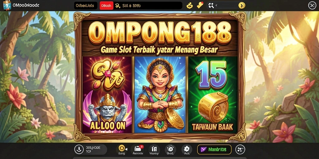 Tampilan gameplay OMPONG188 yang menegangkan dan penuh warna.