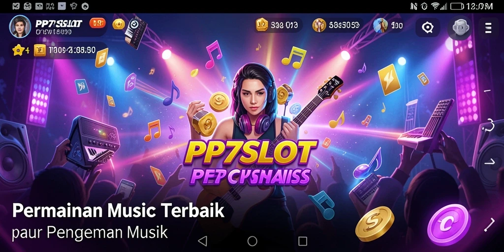 Tampilan gameplay PP7SLOT yang menampilkan interaksi musik yang seru.