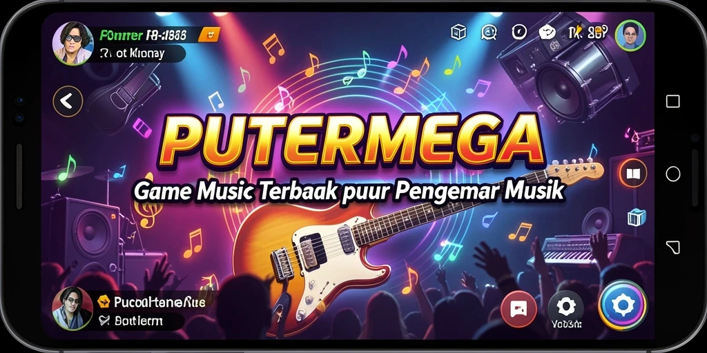 Gameplay PUTERMEGA menunjukkan keseruan bermain musik yang interaktif.