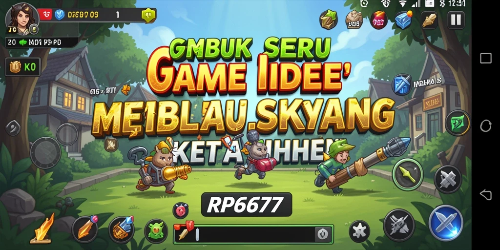 Tampilan gameplay menawan dari RP6677 yang menampilkan berbagai strategi Idle.