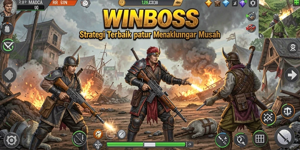 Tampilan gameplay strategis WINBOSS yang memukau.